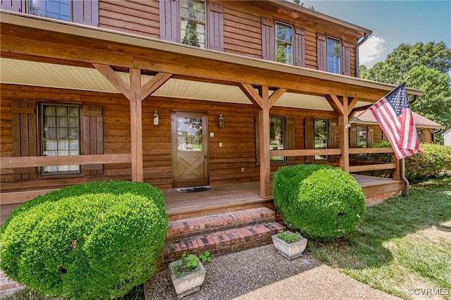 4320 Dunraven Rd, Chesterfield, VA 23236 - view of exterior entry with a porch