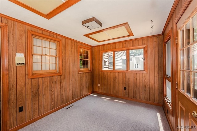 4320 Dunraven Rd, Chesterfield, VA 23236 - carpeted empty room with wooden walls