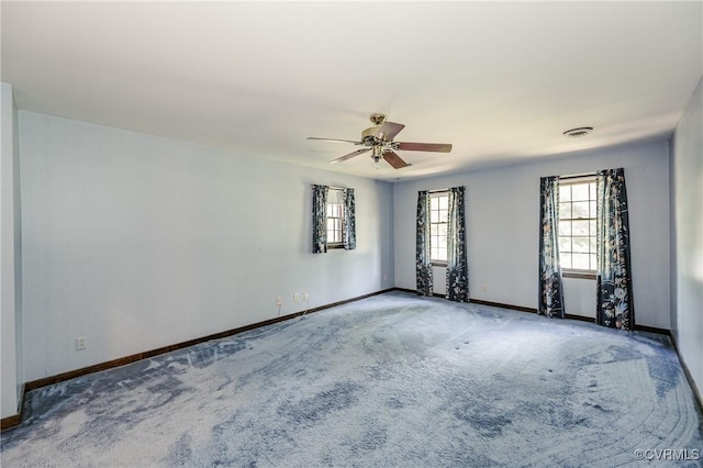 4320 Dunraven Rd, Chesterfield, VA 23236 - carpeted spare room featuring baseboards and ceiling fan