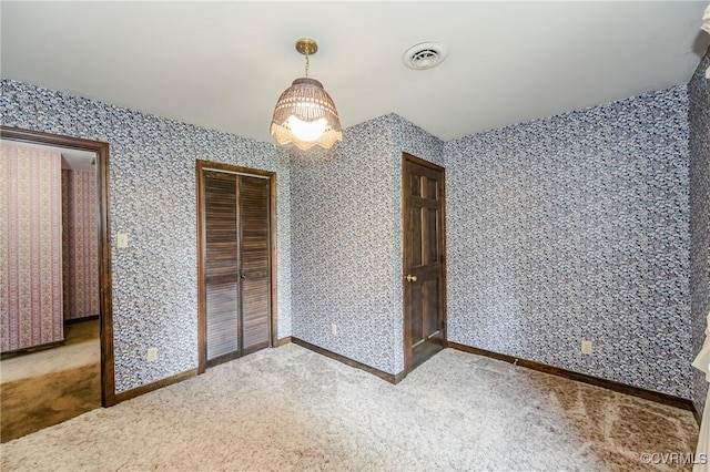 4320 Dunraven Rd, Chesterfield, VA 23236 - unfurnished dining area featuring carpet and wallpapered walls