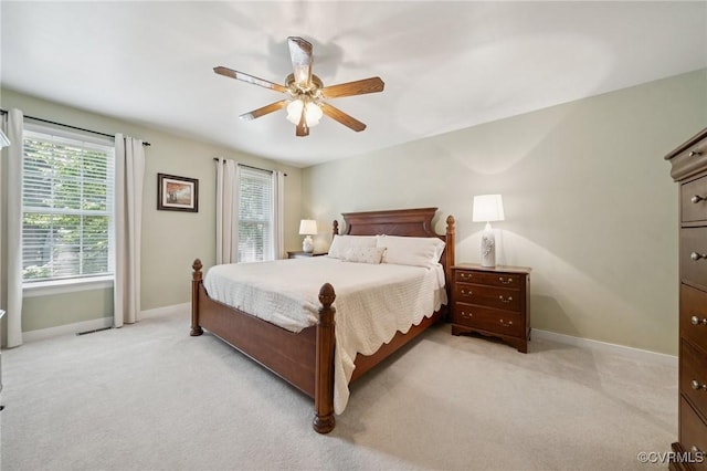 3000 Cove Ridge Rd, Midlothian, VA 23112 - bedroom with light carpet and ceiling fan