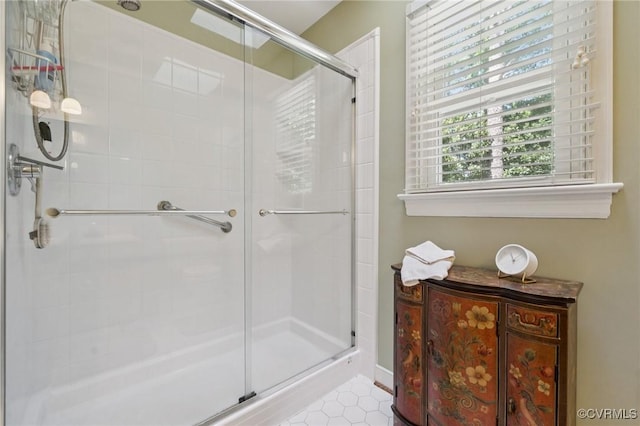 3000 Cove Ridge Rd, Midlothian, VA 23112 - full bath with a stall shower and tile patterned flooring