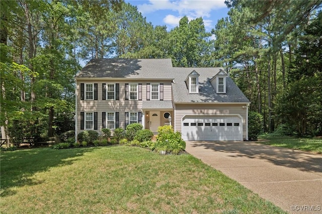 3000 Cove Ridge Rd, Midlothian, VA 23112 - view of front of home featuring driveway, a front yard, and an attached garage