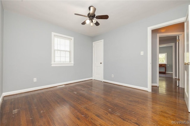 6500 W Grace St, Henrico, VA 23226 - unfurnished room with wood finished floors and a ceiling fan