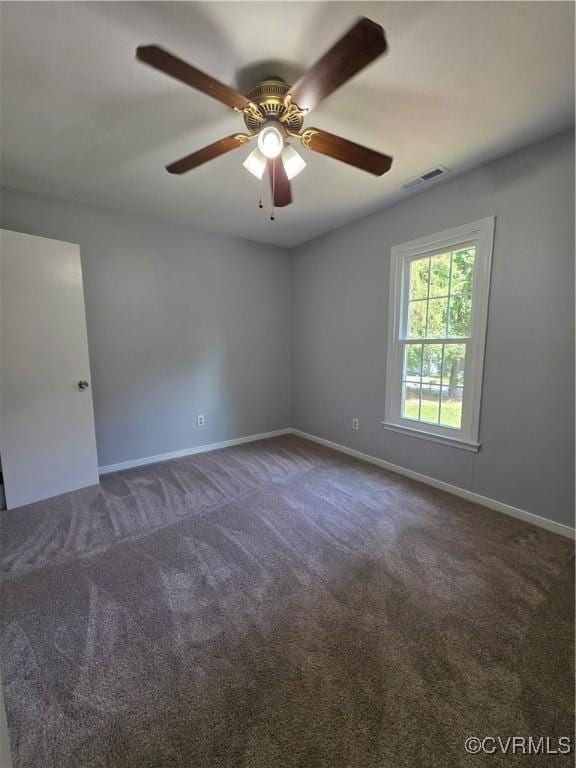 11220 Sunfield Dr, Midlothian, VA 23112 - carpeted spare room with a ceiling fan and baseboards