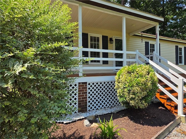 11220 Sunfield Dr, Midlothian, VA 23112 - property entrance with covered porch