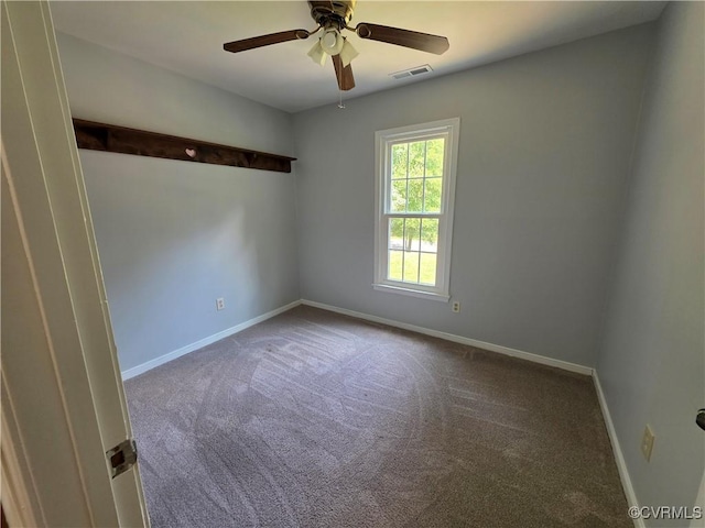 11220 Sunfield Dr, Midlothian, VA 23112 - carpeted spare room featuring baseboards and ceiling fan
