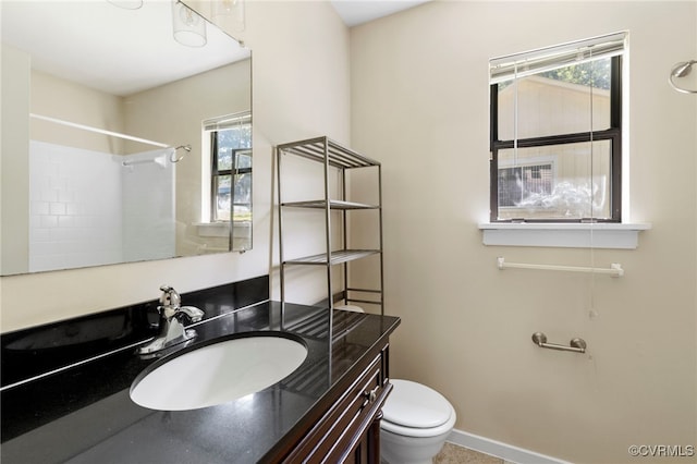1453 Lockett Ridge Rd, Midlothian, VA 23114 - bathroom with vanity, healthy amount of natural light, and a shower