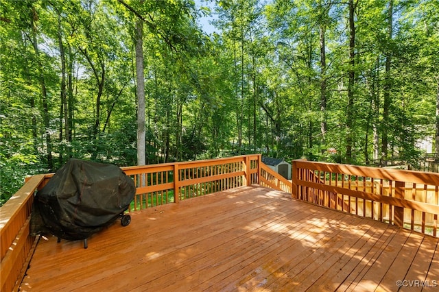 1453 Lockett Ridge Rd, Midlothian, VA 23114 - wooden deck featuring area for grilling