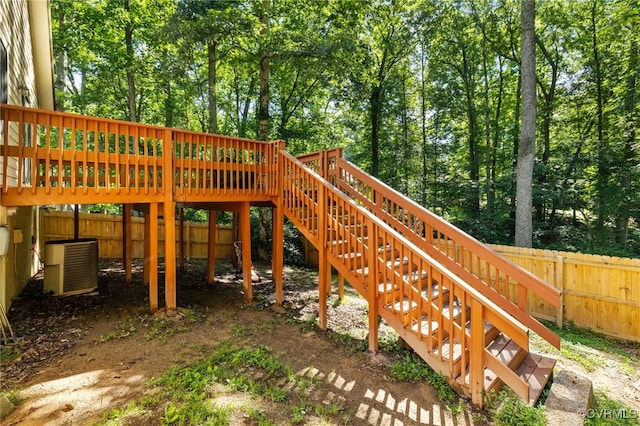 1453 Lockett Ridge Rd, Midlothian, VA 23114 - view of play area with a fenced backyard and stairway