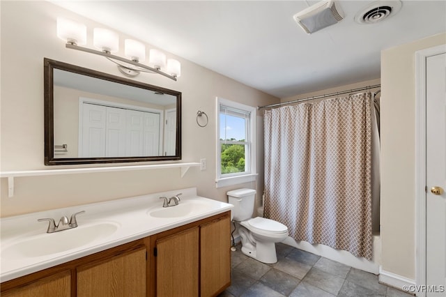 3167 Trenholm Rd, Powhatan, VA 23139 - full bath featuring double vanity and shower / bath combination with curtain