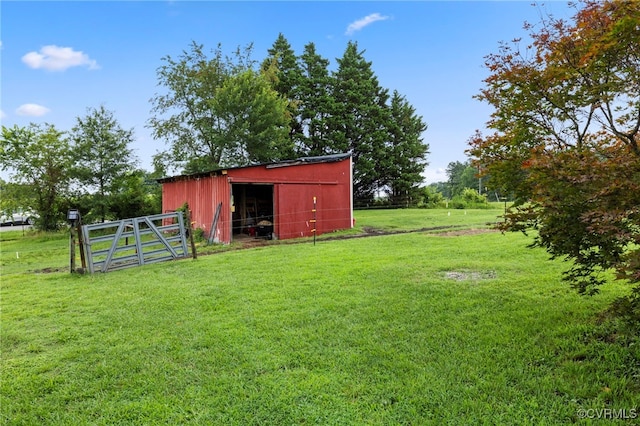 3167 Trenholm Rd, Powhatan, VA 23139 - view of yard with an outbuilding, an outdoor structure, and a garage