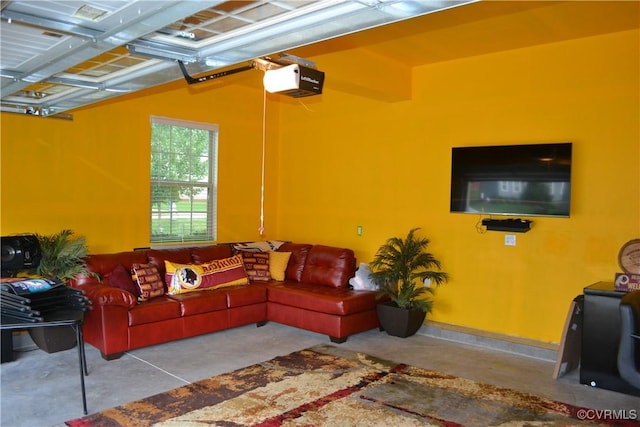 4331 Ganymede Dr, Chester, VA 23831 - living area with concrete flooring