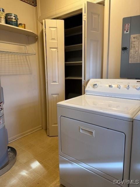 4002 Crystalwood Ln, Henrico, VA 23294 - washroom with separate washer and dryer and baseboards