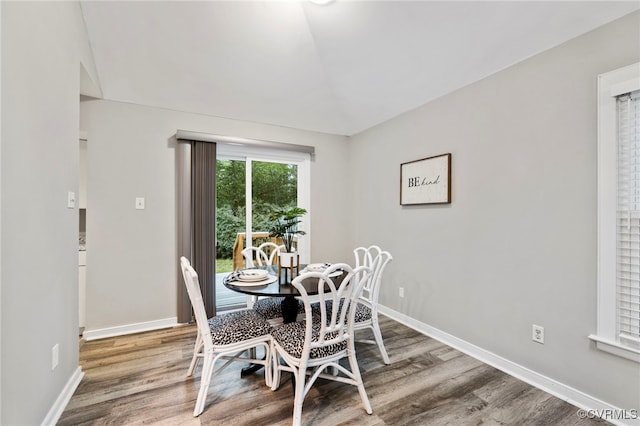 14408 Woods Walk Ct, Midlothian, VA 23112 - dining space with wood finished floors and baseboards