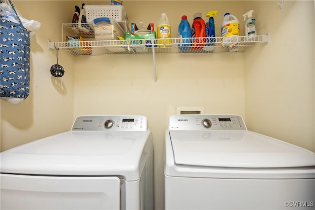 8811 S Boones Trail Rd, North Chesterfield, VA 23236 - laundry room with washing machine and dryer