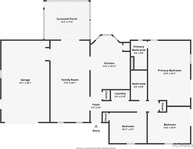 8811 S Boones Trail Rd, North Chesterfield, VA 23236 - view of home floor plan
