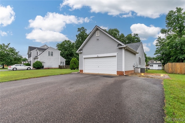4055 Tanner Slip Cir, Chester, VA 23831 - view of side of property with driveway and an attached garage