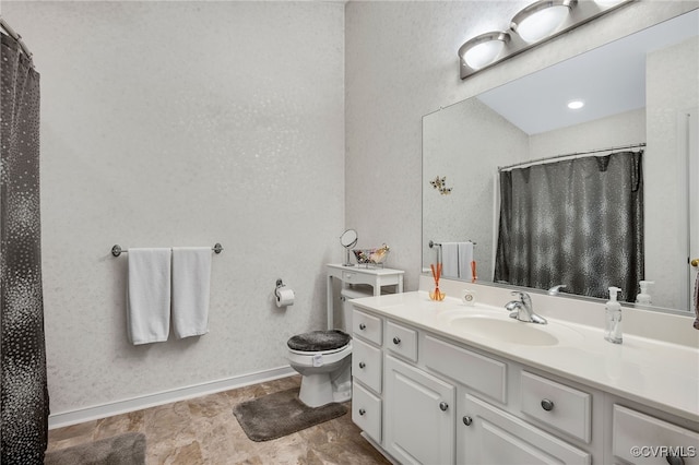 4055 Tanner Slip Cir, Chester, VA 23831 - bathroom with vanity and a shower with shower curtain