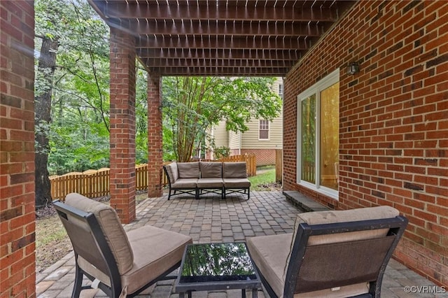 6003 Lansgate Rd, Midlothian, VA 23112 - view of patio / terrace featuring outdoor lounge area