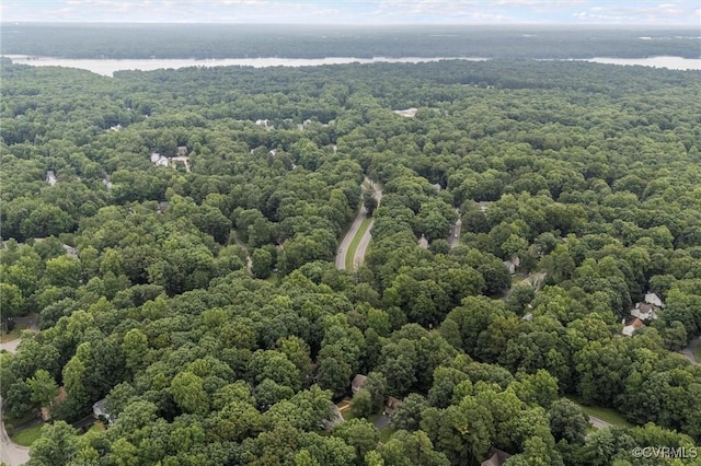 6003 Lansgate Rd, Midlothian, VA 23112 - aerial view of a heavily wooded area and a nearby body of water