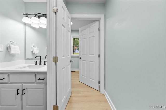 13219 Lauren Ln, Midlothian, VA 23114 - bathroom featuring wood finished floors and vanity