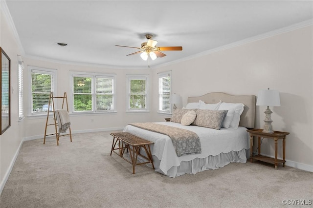 13219 Lauren Ln, Midlothian, VA 23114 - carpeted bedroom featuring ornamental molding and ceiling fan