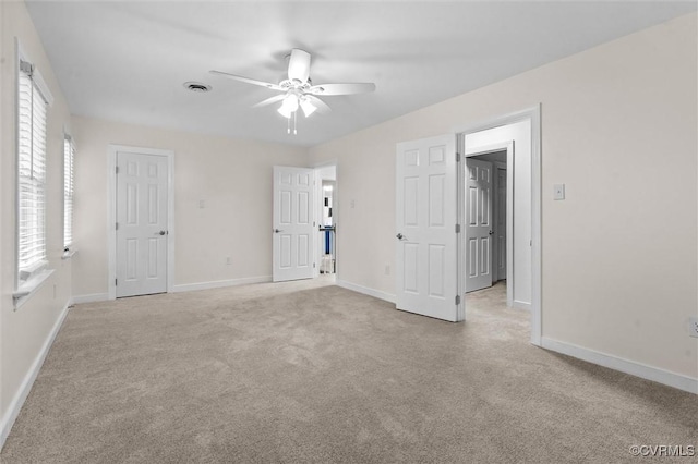 13219 Lauren Ln, Midlothian, VA 23114 - unfurnished bedroom with light carpet and ceiling fan