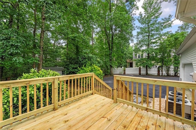 13219 Lauren Ln, Midlothian, VA 23114 - wooden deck featuring view of wooded area