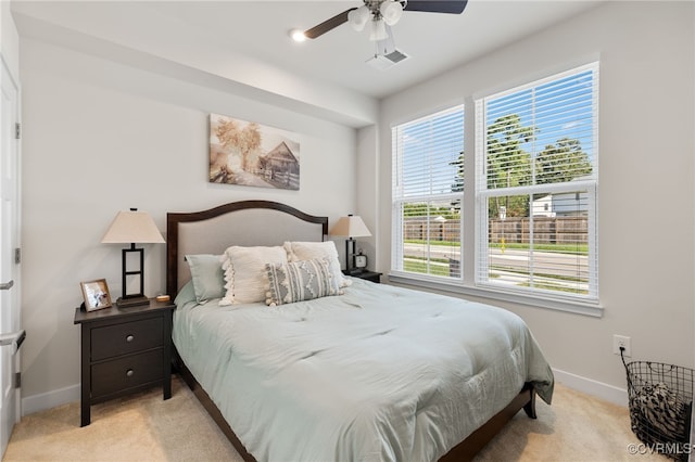 1665 Ewing Park Loop, Midlothian, VA 23113 - bedroom with light carpet and ceiling fan