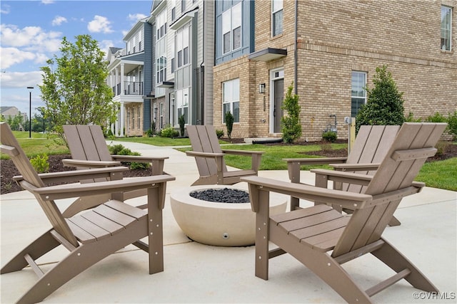 12149 Morning Walk, Henrico, VA 23233 - view of patio with an outdoor fire pit