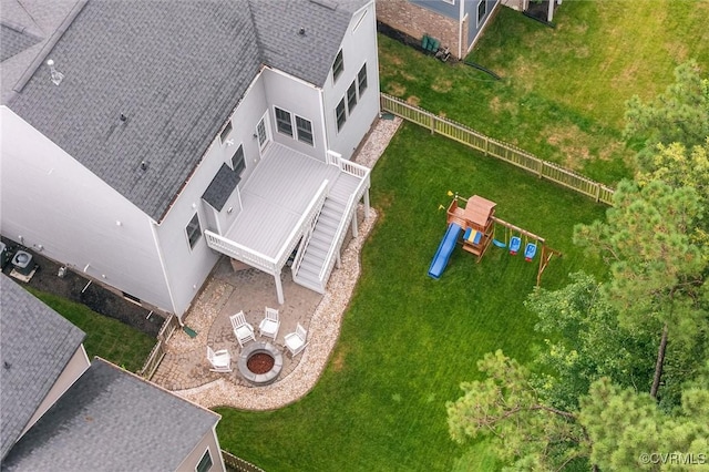 18007 Twin Falls Ln, Moseley, VA 23120 - aerial view of property and surrounding area