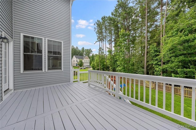 18007 Twin Falls Ln, Moseley, VA 23120 - view of wooden terrace
