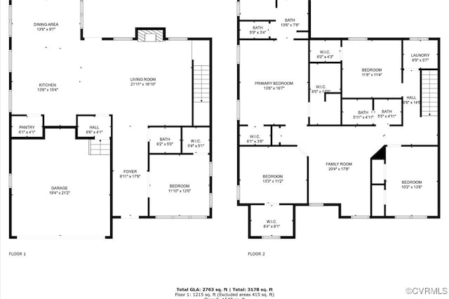 18007 Twin Falls Ln, Moseley, VA 23120 - view of property floor plan