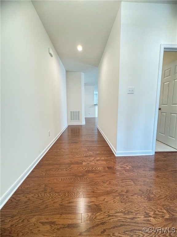 16813 Laurel Park Dr, Moseley, VA 23120 - hallway with wood finished floors and recessed lighting