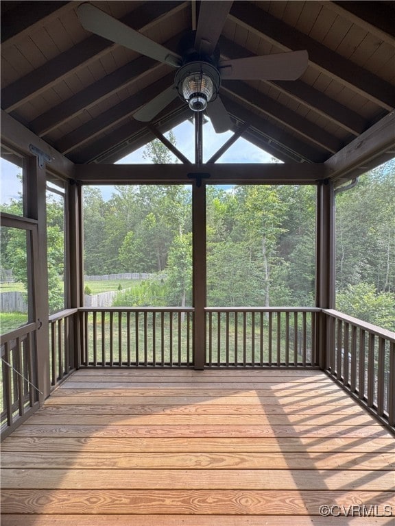 16813 Laurel Park Dr, Moseley, VA 23120 - wooden deck featuring ceiling fan