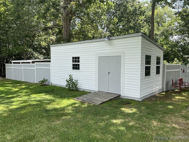 102 Mechams Cove Rd, Topping, VA 23169 - view of shed featuring view of scattered trees