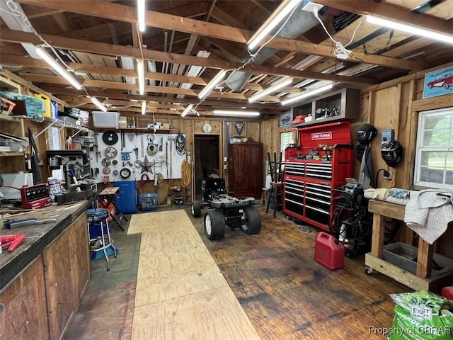 102 Mechams Cove Rd, Topping, VA 23169 - miscellaneous room featuring a workshop area