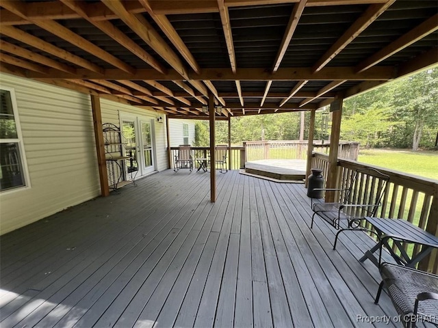 102 Mechams Cove Rd, Topping, VA 23169 - view of wooden terrace