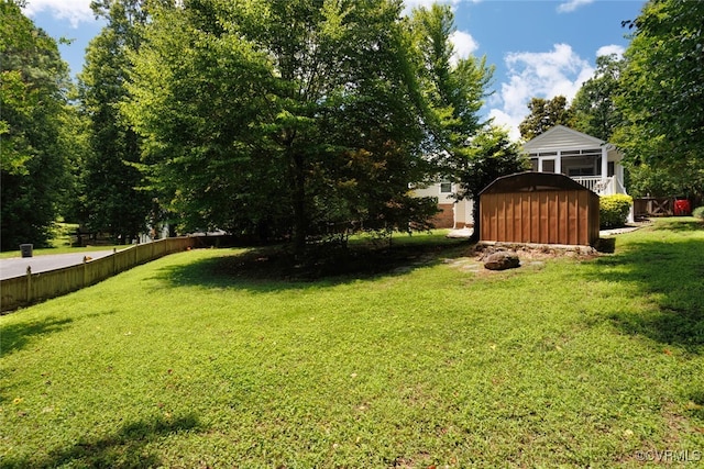 7117 Deer Thicket Dr, Midlothian, VA 23112 - view of grassy yard featuring a shed