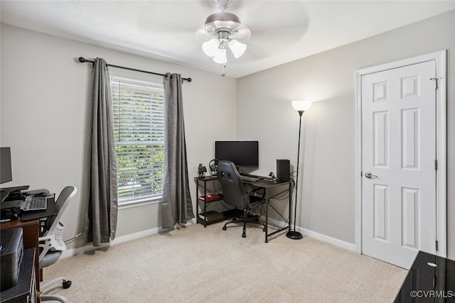7117 Deer Thicket Dr, Midlothian, VA 23112 - office space with carpet flooring, healthy amount of natural light, and ceiling fan