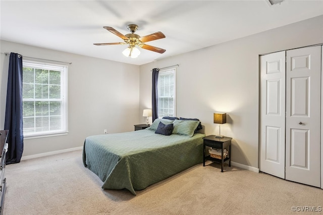 7117 Deer Thicket Dr, Midlothian, VA 23112 - bedroom with carpet flooring, multiple windows, and a closet