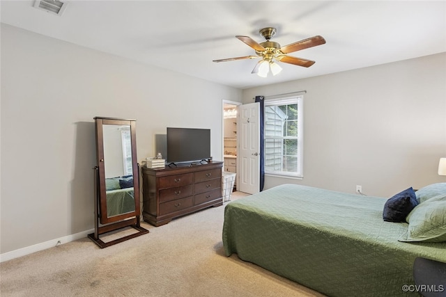7117 Deer Thicket Dr, Midlothian, VA 23112 - bedroom featuring carpet flooring, ceiling fan, and connected bathroom