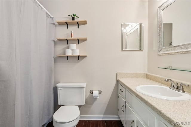 7117 Deer Thicket Dr, Midlothian, VA 23112 - full bath with vanity, wood finished floors, and curtained shower