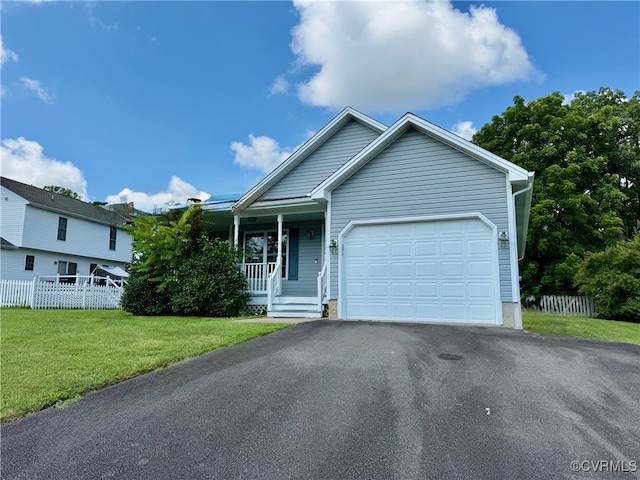 9903 Bethwood Dr, Fredericksburg, VA 22407 - single story home with driveway, a garage, and covered porch