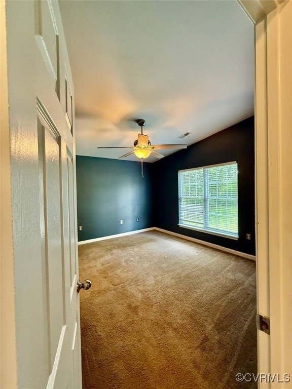 9903 Bethwood Dr, Fredericksburg, VA 22407 - unfurnished room featuring carpet and a ceiling fan
