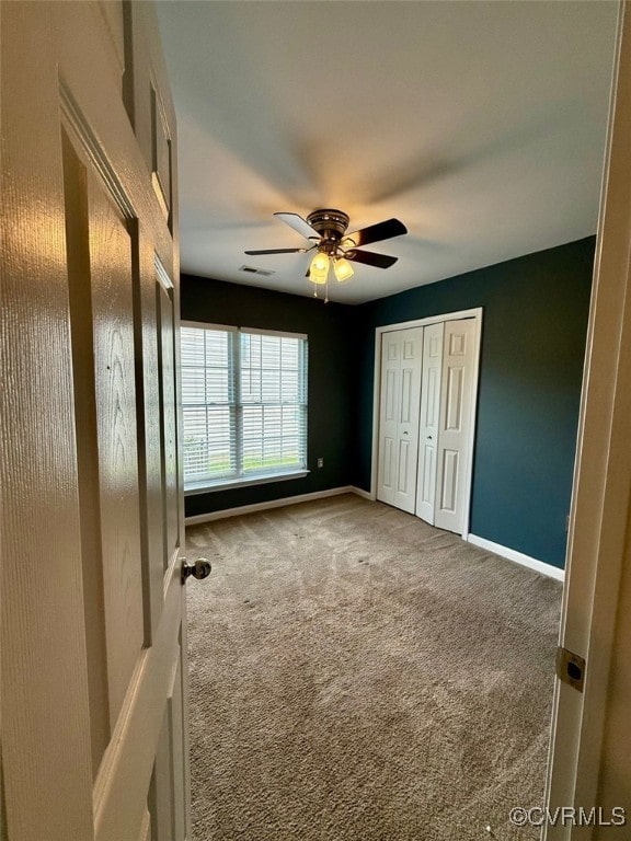 9903 Bethwood Dr, Fredericksburg, VA 22407 - unfurnished bedroom with carpet flooring and a ceiling fan
