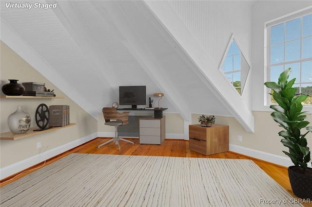 744 Possum Point Rd, Port Haywood, VA 23109 - office space with wood finished floors and lofted ceiling