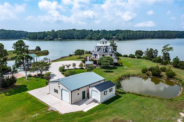 744 Possum Point Rd, Port Haywood, VA 23109 - view from above of property featuring a large body of water