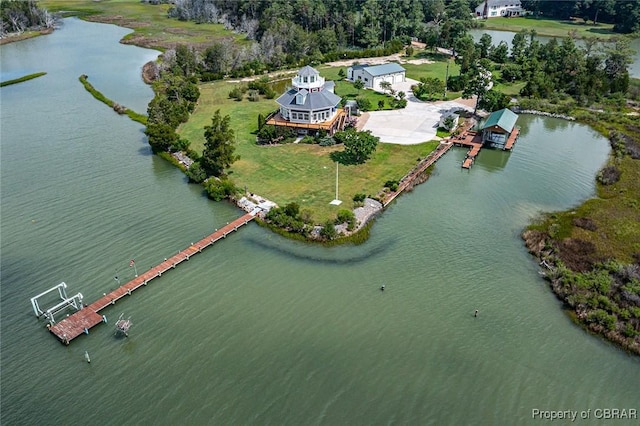 744 Possum Point Rd, Port Haywood, VA 23109 - aerial view of property and surrounding area featuring a nearby body of water